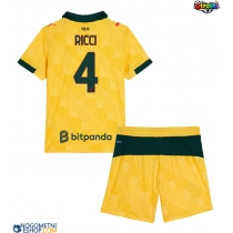 Otroški Nogometni dresi AC Milan Samuele Ricci #4 Tretji 2025-26 Kratek Rokav (+ Kratke hlače)